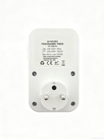 Minuteur mécanique hebdomadaire 230V 16A 3680W, prise programmable 7 jours pour lumières/appareils, homologué GS CE RoHS