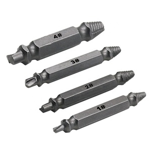 4pcs Danificado Parafuso Extrator Broca mais bonito Bits Guia Conjunto de Velocidade Quebrada Fácil fora Parafuso Stud Stripped Screw Remover Ferramenta