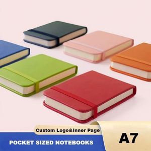 Cheap Custom Pocket <b>A7</b> <b>Notebooks</b> Jotters Planners Memo Pads With Imprinted Logo for Promotions - Product Image 4