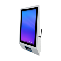 Caisse enregistreuse électronique tactile Android avec écran tactile CTP de 15,6 pouces, tout-en-un, avec lecteur de codes-barres