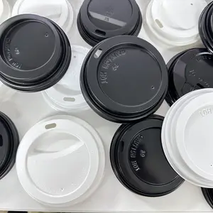 Sıcak kahve fincanı için tek kullanımlık plastik bardak kapak