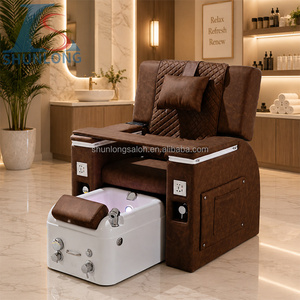 Fauteuil de pédicure électrique inclinable réglable sans plomberie, luxe et confort, mobilier de beauté <span class=keywords><strong>pour</strong></span> salon de manucure et soins des pieds - Product Image 2