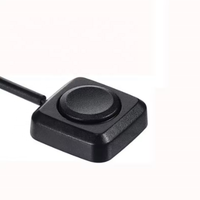 Nouveau mini-interrupteur adhésif 12V momentané noir marche-arrêt pour voiture, fournitures automobiles