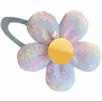 Barrette à cheveux en tissu à fleurs pailletées pour enfants, accessoires mignons pour filles, barrette BB pour filles