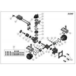 Original DLE Engine DLE-40cc Twin Gasoline W/ Electronic Ignition for RC Plane Twin Gasoline RC Plane - Product Image 5