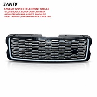 Grilles de voiture LR098080, grille avant en maille noire et argentée, mise à niveau pour Range Rover Vogue L405 2013-2017 vers 2018, transformation de l'ancien au nouveau modèle
