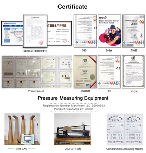 Calze a compressione medicale graduata 20-30 mmHg, <span class=keywords><strong>taglie</strong></span> <span class=keywords><strong>forti</strong></span>, anti-varici, <span class=keywords><strong>per</strong></span> edema, post-operatorie, al ginocchio, senza piede - Product Image 5