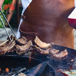 Braséro rond 2 en 1 pour l'extérieur en acier revêtu de noir Cheminée Bbq Grills Barbecue <span class=keywords><strong>Plancha</strong></span> Fire Pit - Product Image 3