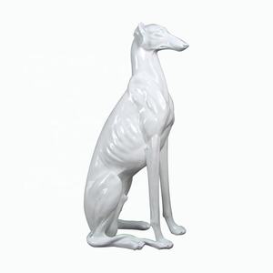 Luxury <strong>Doberman</strong> Statue Standing Ornaments Creative Resin Life Size Greyhound <strong>Figurine</strong> for Garden Decor Crafts Dog Sculptures