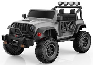 รถยนต์ของเล่นเด็กไฟฟ้าสำหรับเด็กอายุ 2 ถึง 10 ปี ขับเคลื่อนด้วยแบตเตอรี่ รถยนต์พลาสติก 4 ล้อ พร้อมคุณสมบัติสำหรับผู้ขับขี่ - Product Image 4