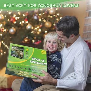 <span class=keywords><strong>Livre</strong></span> <span class=keywords><strong>audio</strong></span> de dinosaure réaliste avec 12 personnages Jouet musical interactif et éducatif alimenté par batterie pour garçons et filles - Product Image 5