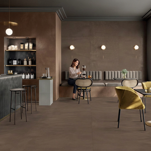 Febrico Brown Cement Look Matte Vitrified Porcelain <b>Tiles</b> 600x1200mm Premium Floor Wall <b>Tile</b> - Product Image 6