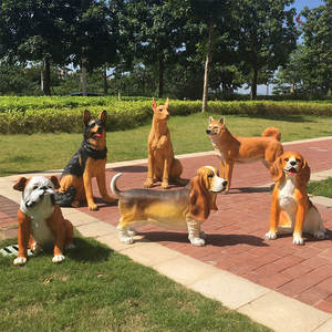 Custom Glasvezel Levensgrote Hond Standbeelden/Glasvezel Hond/Levensgrote Hars Hond Beeldje Ornamenten - Product Image 2