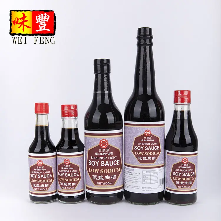 Manufacturer Soy Sauce Weifeng Factory OEM Or Our Brands HACCP BRC HALAL Certification Healthy Brewed Chinese Superior Light Soy Sauce