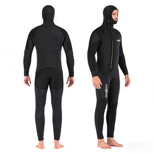 DIVESTAR Traje de Buceo de <span class=keywords><strong>Neopreno</strong></span> de 5 mm de Alta Calidad, con Capucha, Térmico, Impermeable, <span class=keywords><strong>para</strong></span> Hombre, <span class=keywords><strong>para</strong></span> Agua Fría, con Logotipo Personalizado OEM Disponible - Product Image 2