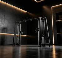 Appareil de musculation multifonctionnel professionnel à câbles croisés, machine de gym avec double pile de poids, poulie réglable, équipement de force pour le corps entier en acier
