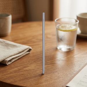 Custom Eco-Friendly Diamond-Tip Pure Titanium Thin Straw (Single) - Product Image 2
