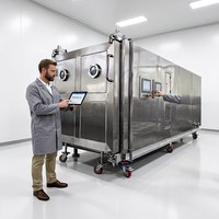 Industriële vriesdroogmachine voor fruit- en groenteverwerking, materiaal SUS304, model QS-FD-200, 380V/220V, levenslange garantie