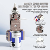 Pince robotique pneumatique élargie pour pouce, mini-pince ERG avec coussinet en silicone, pince de préhension pour moulage