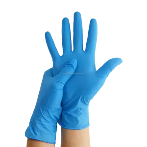 Guantes de goma de nitrilo sintético para Catering, guantes de nitrilo azul de grado alimenticio, precio más barato, 2022