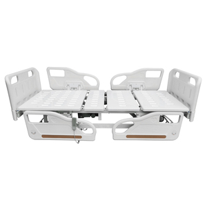 Lit d'hôpital électrique à trois fonctions pour patients âgés en soins intensifs, équipement médical à prix d'usine, fabrication avec barrière de sécurité en ABS - Product Image 4