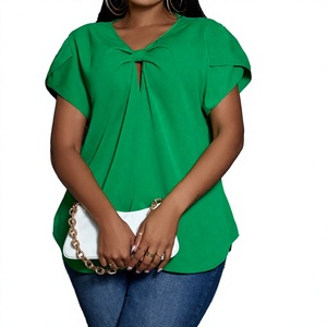 Autumn Spring Short Sleeve Stand Collar Embroidered <b>Lace</b> Solid Blouses Women Shirts Elegant <b>Tops</b> Adults - Product Image 3