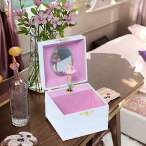 Ever Bright Boîte à musique carrée en bois de 4 pouces personnalisée <span class=keywords><strong>licorne</strong></span> arc-en-ciel Design de haute qualité en gros pour enfants filles - Product Image 4