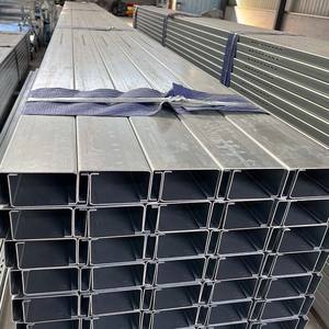 Galvanizado por imersão a quente, canal de aço leve de 2,5 polegadas perfurado, canal com fenda única, medidor de luz, ferro, tamanho do canal C - Product Image 3