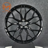 Jantes de voiture pour passagers Maxtera forgées sur mesure, finition noire brillante, style HE1-FF, pour BMW M2 M3 M4 Audi RS AMG C63 E63s Tesla Supra, jantes en alliage