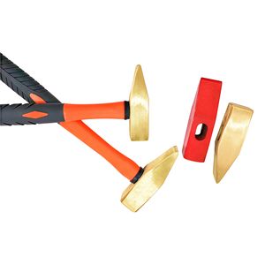 Fuente Precio de fábrica Herramienta de hardware Anti-Explosión Aluminio Bronce Cruz Pein Ingenieros Martillo con mango de plástico - Product Image 5
