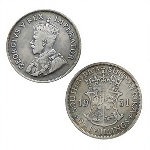 1931 AFRIKA SELATAN 2-1/2 SHILLINGS Koin Peringatan Gaya Antik, Hadiah, Dekorasi Rumah - Product Image 1