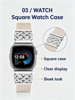Bracelet de montre en nylon tressé métallique à nœud chinois, souple et réglable, avec boucle magnétique, remplacement pour montre connectée Versa 3, vente en gros