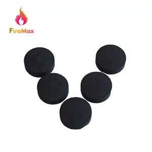 FireMax Shisha Charcoal Round Tablet Fruitwood Instant Light Hookah Charcoal For Incense