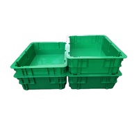 Groente Fruit Gebruik Plastic Duurzaam Nestable Stapelbaar Straight Solid Krat Opslag Dikke Muur Opslag Speelgoed Lades Bins