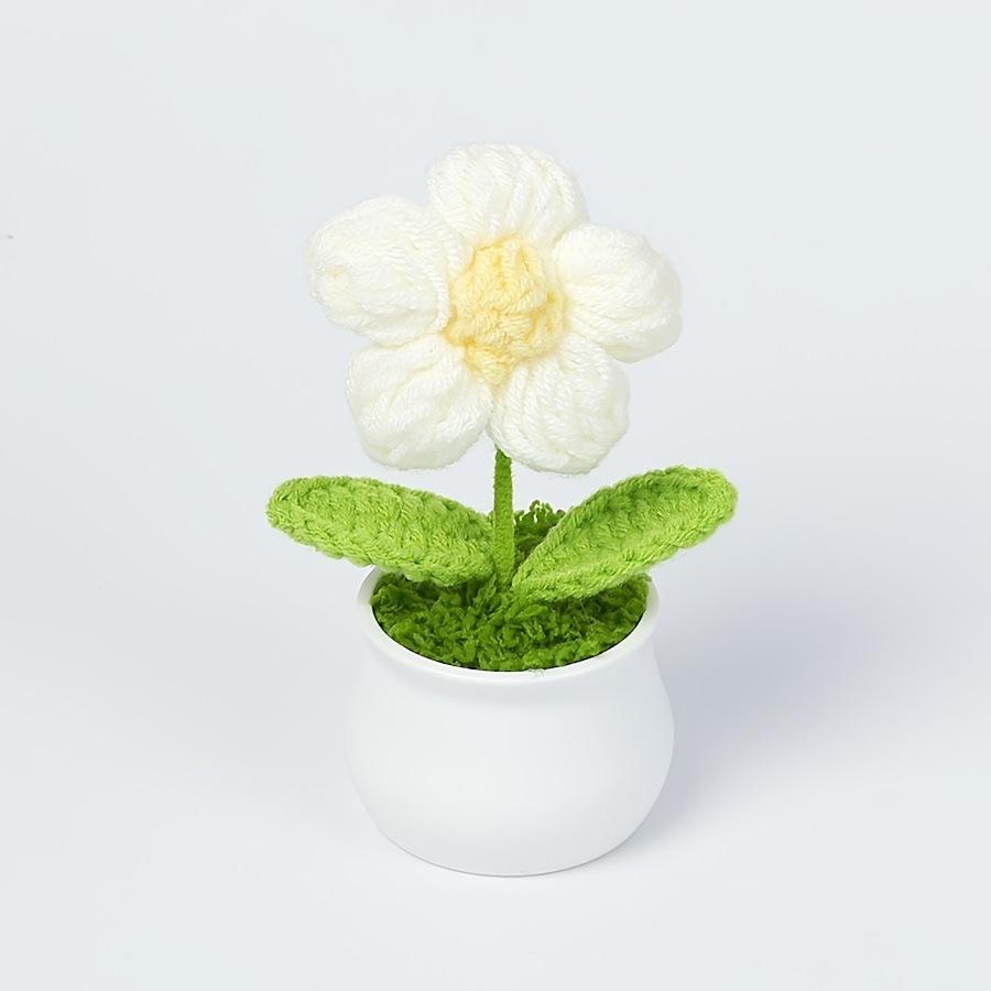 Woolen florets white