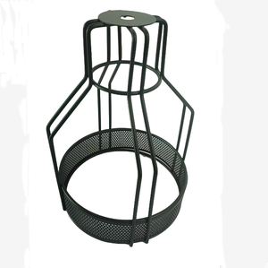 <span class=keywords><strong>Abat</strong></span>-<span class=keywords><strong>jour</strong></span> de cage à oiseaux en fer rétro Suspension industrielle rustique avec garde-fil pour cadre décoratif - Product Image 2