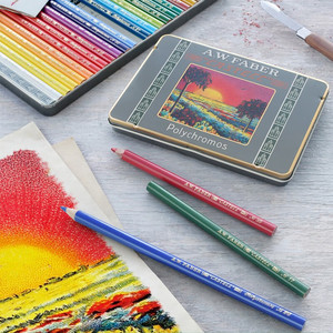 Crayons de couleur à base d'huile Faber-Castell (en coffret métallique) Édition du 111e anniversaire Crayons pour l'<span class=keywords><strong>art</strong></span> et le dessin - Product Image 3