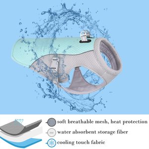 Gilet d'été pour chien, veste de refroidissement respirante pour chien pour l'entraînement à la marche en camping en plein air, gilet de refroidissement pour chien - Product Image 2