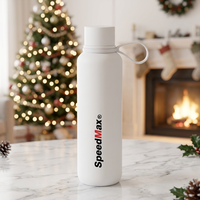 Vente chaude Classique Double Paroi Bouteille D'eau En Acier Inoxydable En Métal Tasse Gobelet Thermo Isolé Fiole À Vide Promotion 600ML