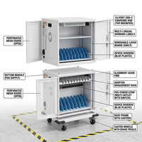Armoire de charge Webit série Basic à 20 ports : Solution sécurisée de charge AC et USB-C