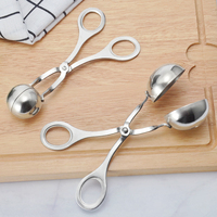 Alat Pembuat Bakso Klip Newbie Non Stick Boneka Daging Bola Sendok Pembentuk Sendok Memasak Sendok Stainless Steel