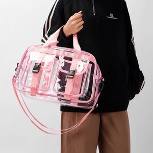 Summer Outdoor Travel PVC Beach Bags Waterproof PVC Crossbody Sling Bag Lightweight Clear PVC Tote Bags - Product Image 3