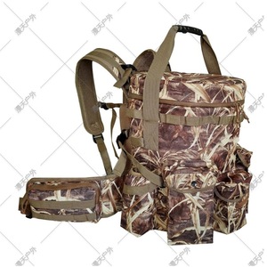 Mochila de Pesca con Camuflaje, Correa de Hombro Acolchada, Bolsa Táctica Multifuncional para Exteriores con Tapa - Product Image 2