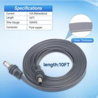 Kabel Daya DC Datar Kompatibel dengan Starlink Mini Ultra Tipis Anti Jepit Tahan Air Kabel Pengganti untuk RV Van Truk Berkemah