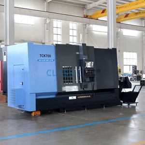 Centre de tournage CNC à lit incliné TCK700 |   Ensemble complet de tour CNC avec tourelle motorisée et axe C pour la production de balles - Product Image 2