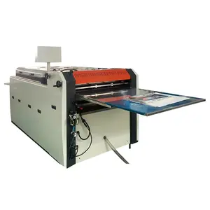 Machine d'enduction à rouleaux UV semi-automatique Machine à plastifier UV Machine d'enduction de papier d'album photo Plastifieuse de vernis UV