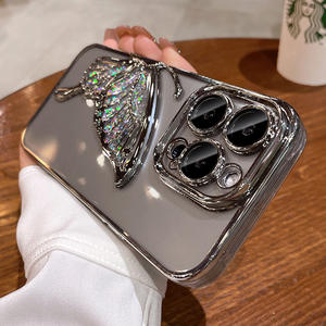 Coque de téléphone Quick Sand Butterfly pour Apple 17 Pro Max, compatible avec iPhone 16 Pro, transparente, haut de gamme, nouveau modèle 15 - Product Image 5