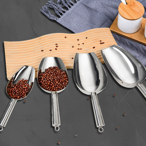 Stainless Steel Ice Shovel 10 Inch For Flour <b>Tea</b> Popcorn Food Milk <b>Tea</b> Shop Ice <b>Maker</b> - Product Image 1