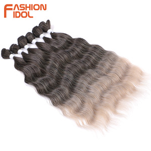 Estensioni di <span class=keywords><strong>Capelli</strong></span> Sintetici a Onda Profonda per Acconciature Bionde, <span class=keywords><strong>6</strong></span> Fasci da 20 Pollici, <span class=keywords><strong>Capelli</strong></span> Finti - Product Image 4