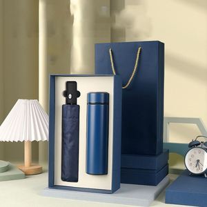 Wsy8745 Hot Corporate Box Smart Thermos Cup Umbrella Custom Logo Meeting Items Luxury Business <b>Gift</b> <b>Set</b> - Product Image 2